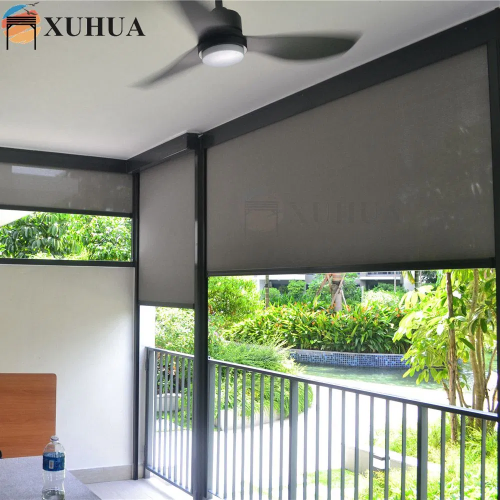 Xuhua Wholesale Electric Easy Assembly Awnings Zip Shutter Track Blinds for Outdoor