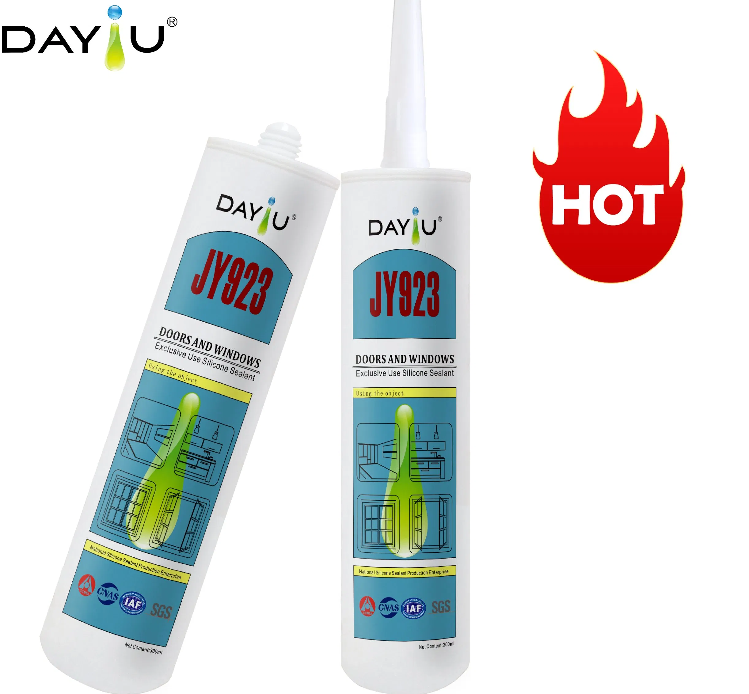 Jy923 Excellent Adhesive One-Component RTV Resistance Weatherproof Neutral Curing Silicone Sealant