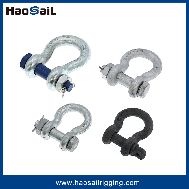 G2130 Rigging Hardware Bow Type Anchor Shackle with Bolt and Nut