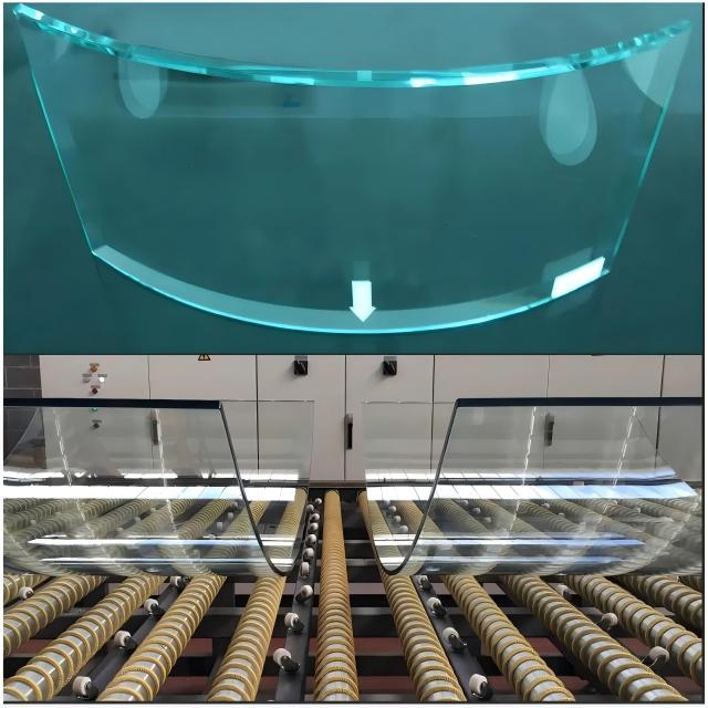 Clear Temperd Laminated Curved Bending Glass Panel