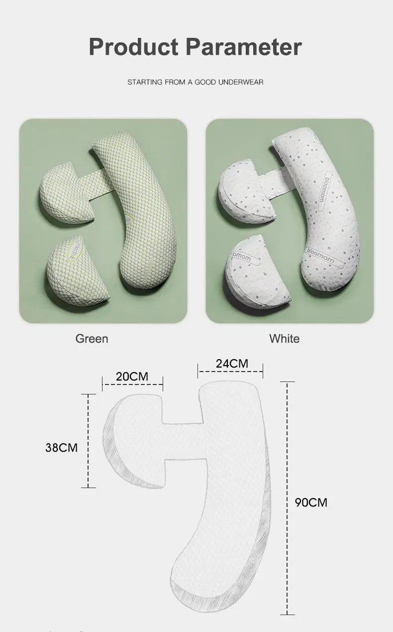 Original Detachable Maternity Pillow with Flexible Belly Wedge Pillow for Pregnant Women