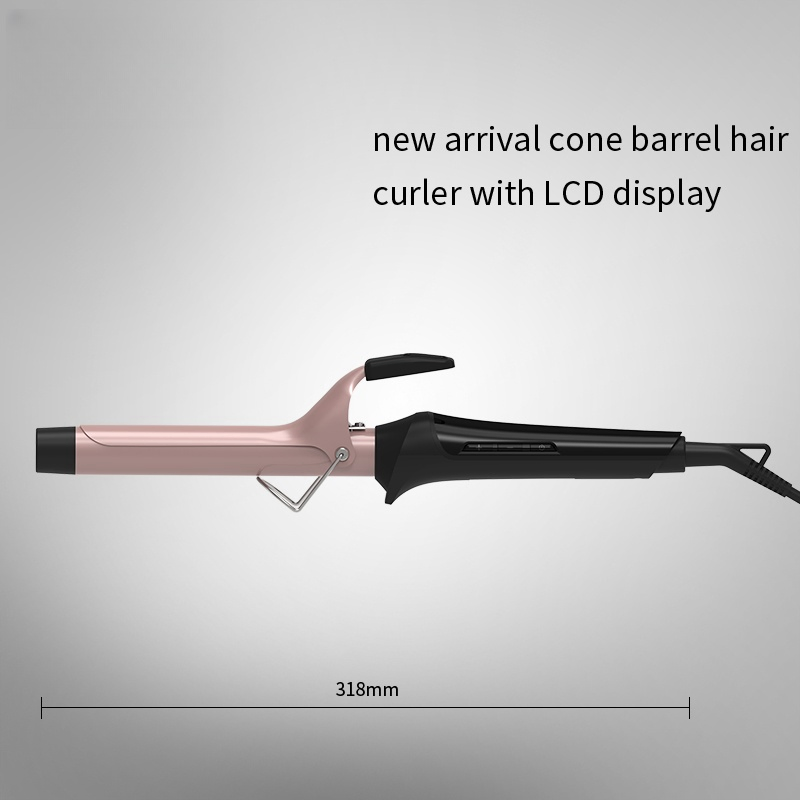 Brand Custom LCD Display PTC Ceramic Heater 25mm Wave Hair Curling Iron Hair Curler
