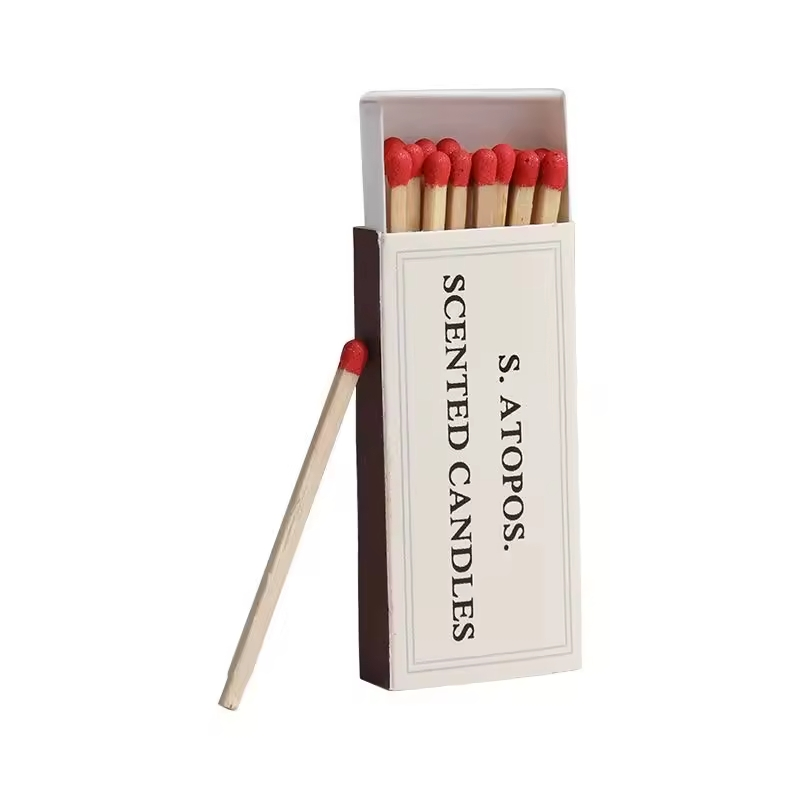 Wholesale Safety Custom Cigar Matches Boxes Luxury Black Matchsticks Box Wood Matches