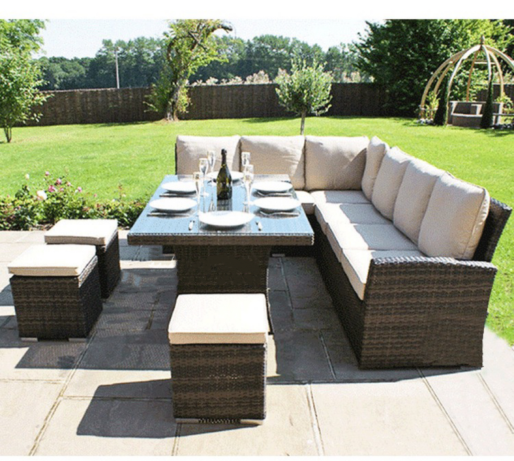 Диваны садовые с подушками комплект патио