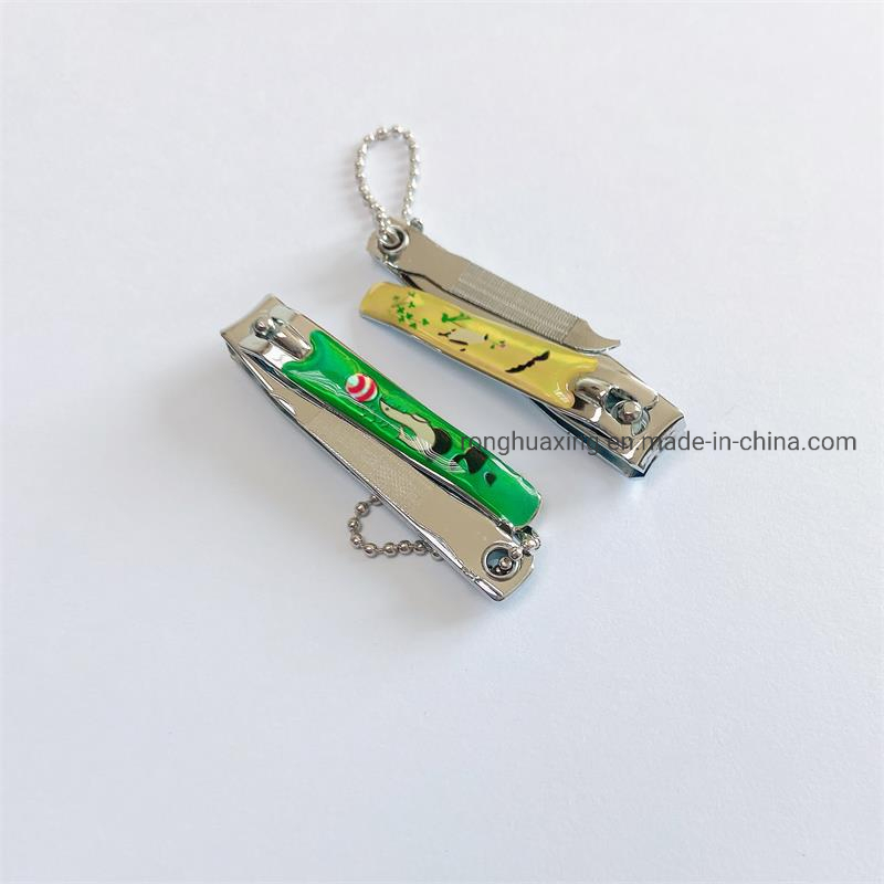 Toenail Clipper Cutter with Heat Transfer Pattern Printing and Nail File