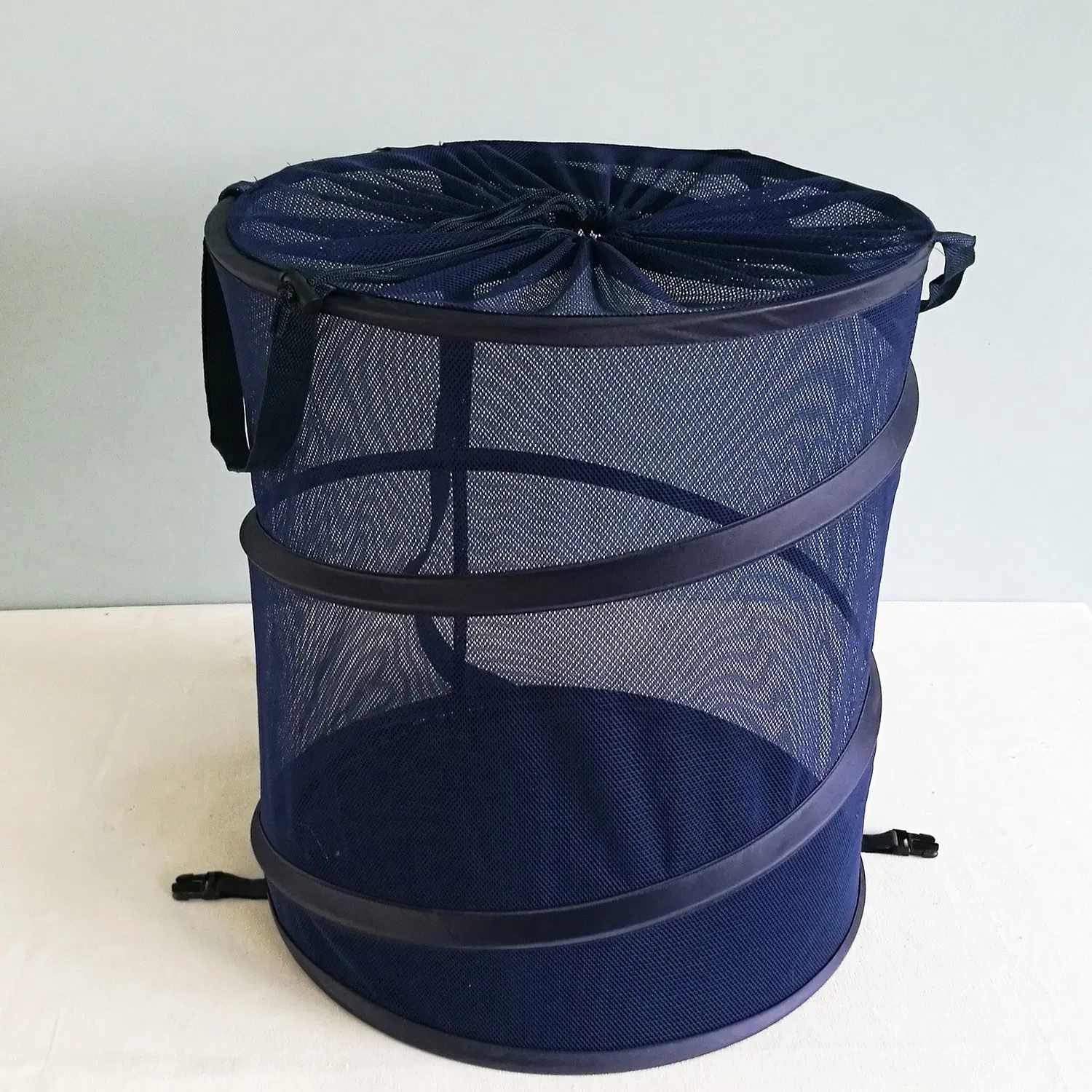 Mesh Net and 210t Polyester Laundry Basket