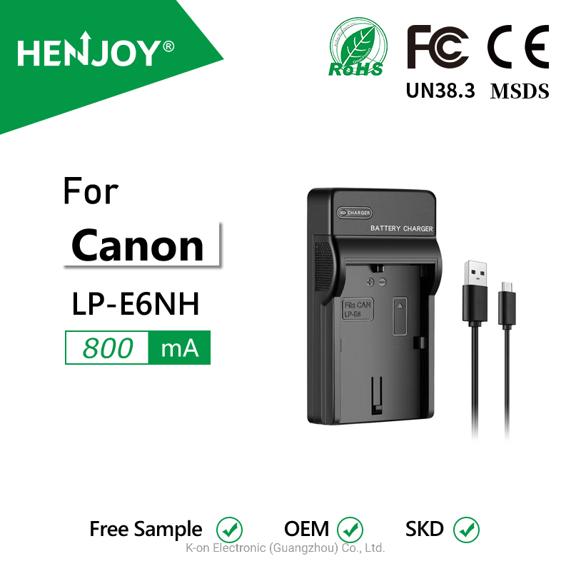 Зарядное устройство USB Henjoy для аккумуляторов Canon LP-E6/E6NH