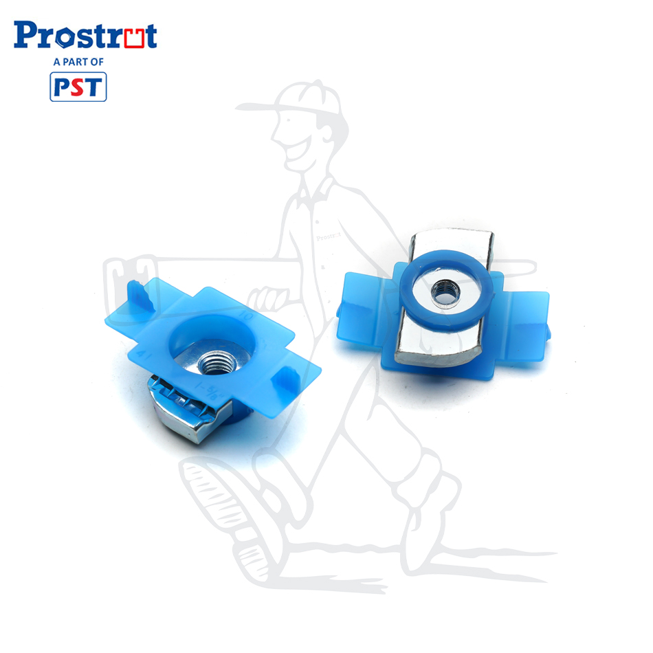 Strut Channel Spring Nut with Plastic Wing, Plastic Channel Nut