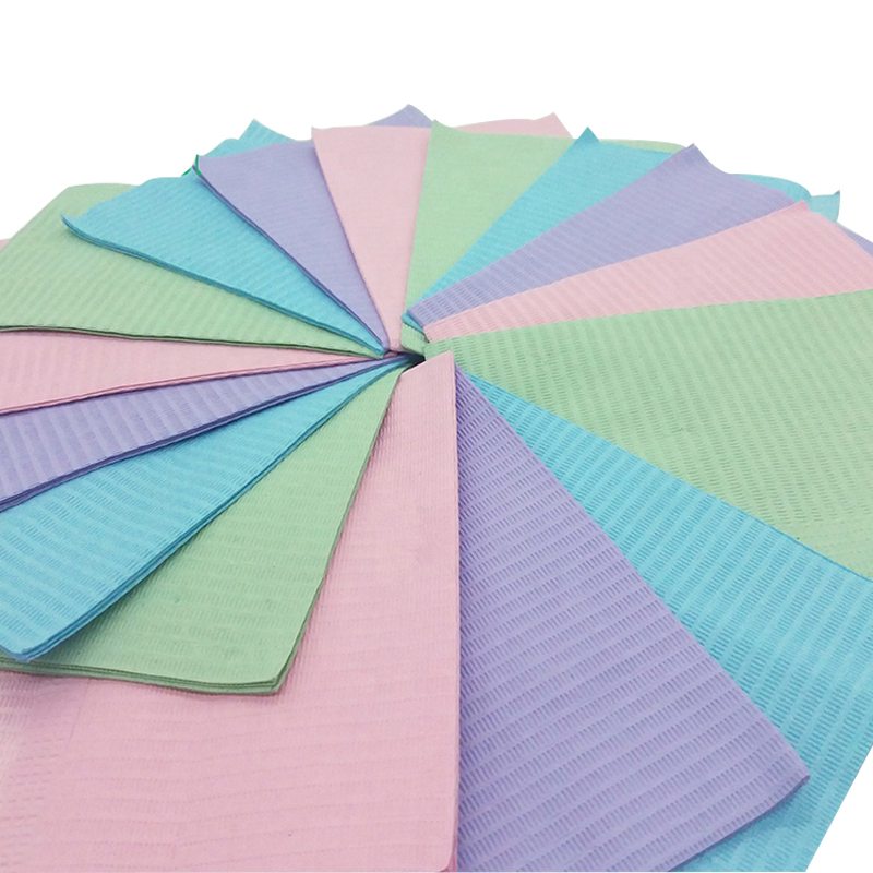 Dental Medical Disposable Bib Waterproof Patient Bibs Multiple Colors Medical High-Quality Disposable Dental Bibs