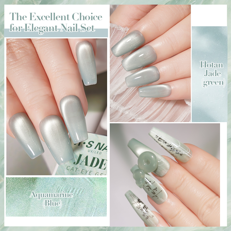 R S Nail Support OEM 12 Colors Jade Cat Eye Gel Polish Manufacturer for Nail Beauty
