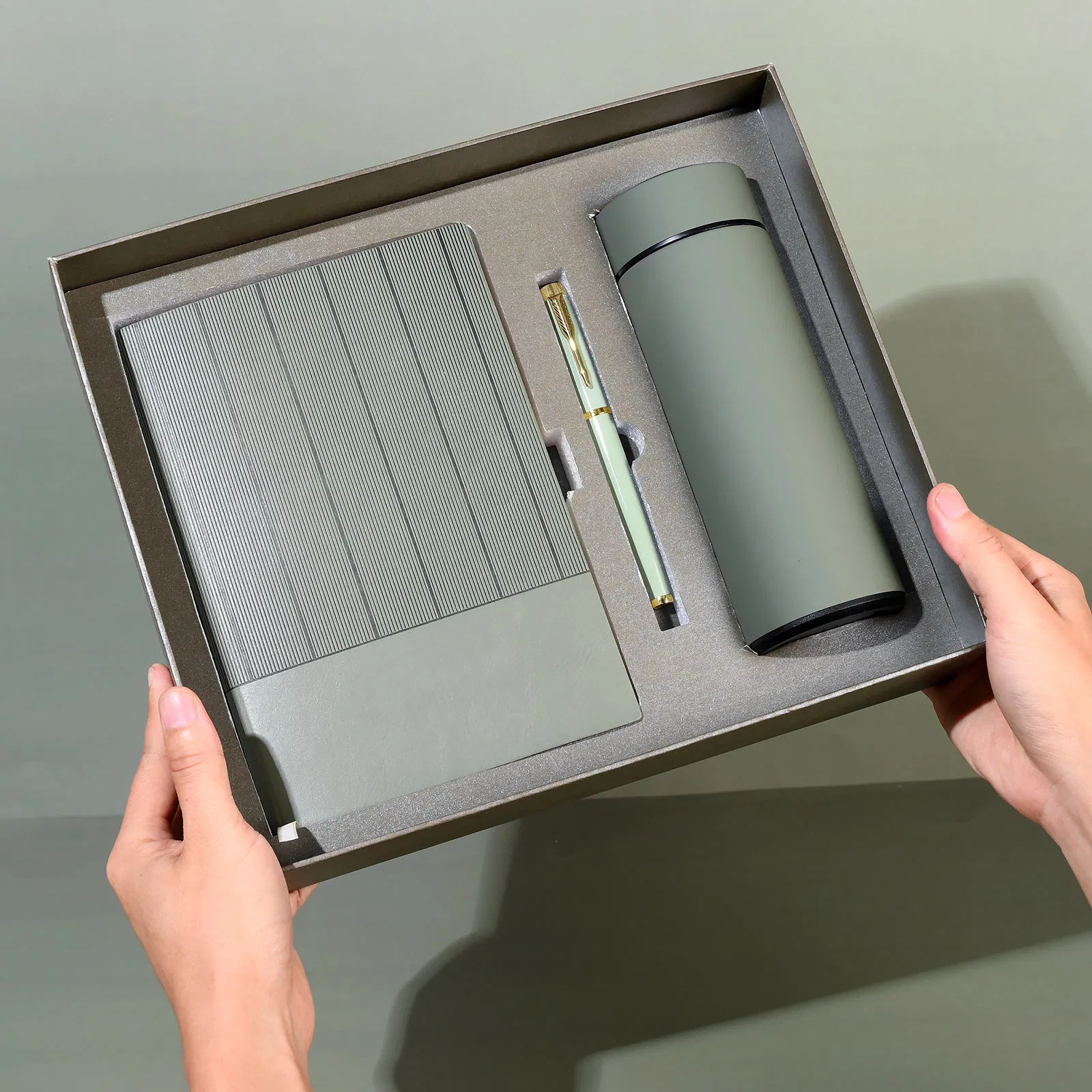 Promotional Items PU Notebook Planner Executive Corporate Business Stationary Gift Diary Custom Office A5 Withpen Gift Box Set