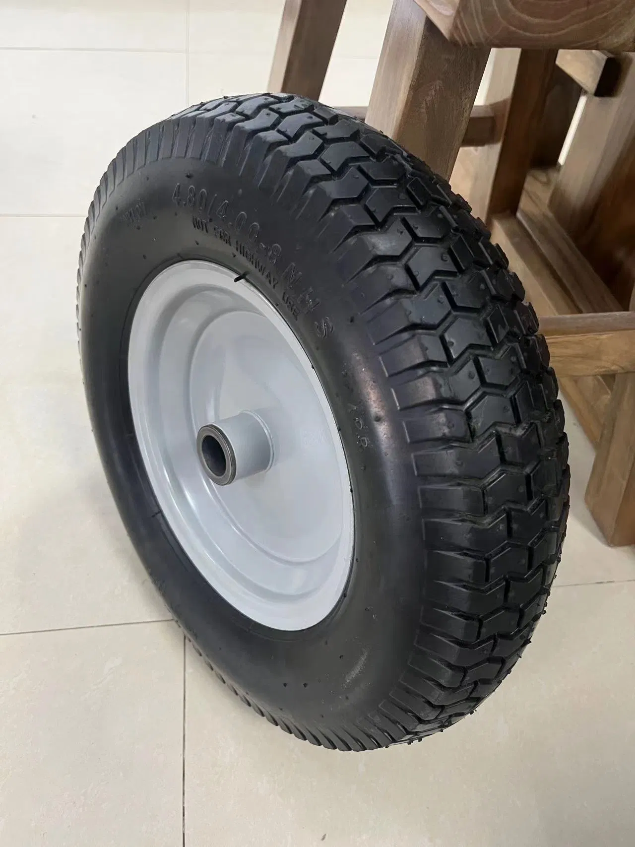 Skystar Heavy Duty 480-8 Polyurethane Foaming Flat Free PU Foam pneumatic Trolley Wheelbarrow Wheels