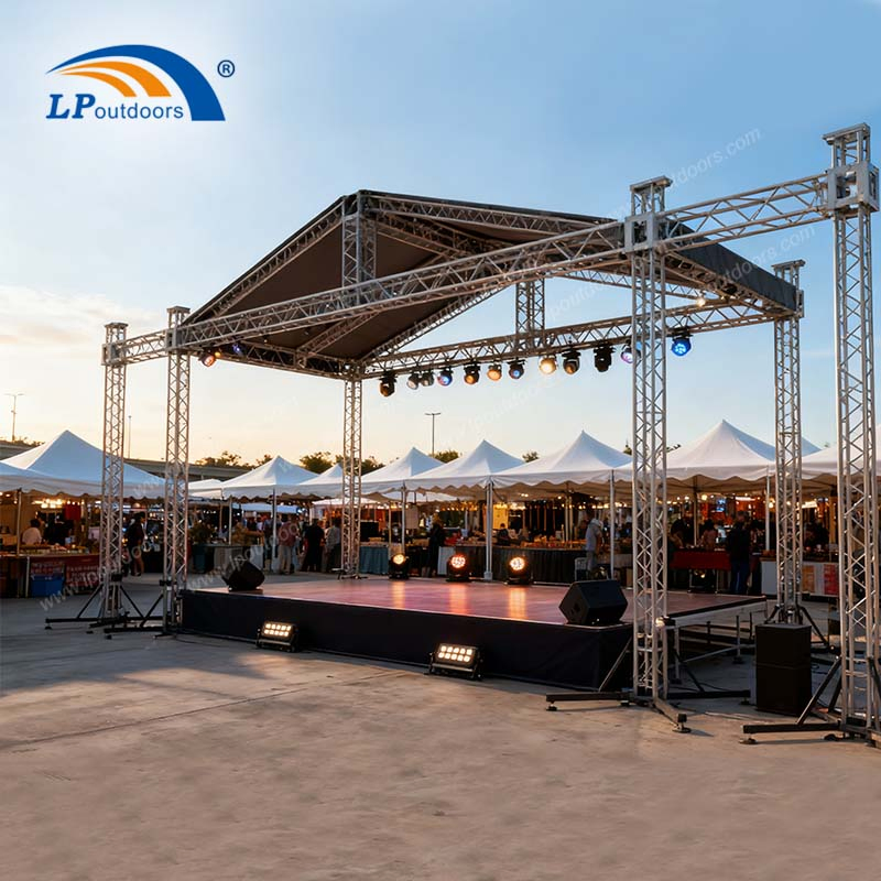 Heavy-Duty Aluminum Event Truss System for Outdoor Concerts and Festivals