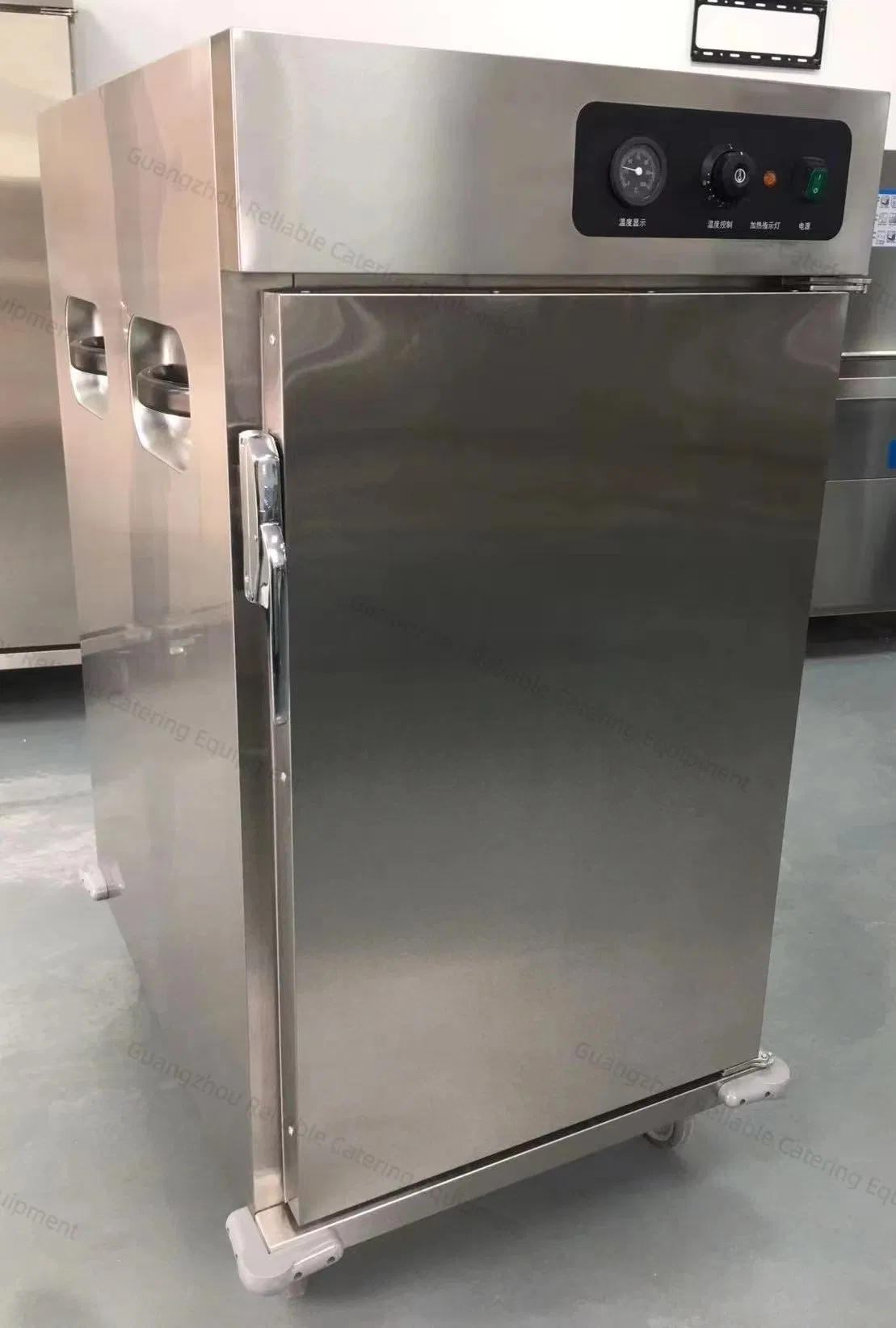 5-Shelf Mobile Food Warmer Cart – Stainless Steel Commercial/Hospital Warming Cabinet with Wheels for Kitchen & Catering