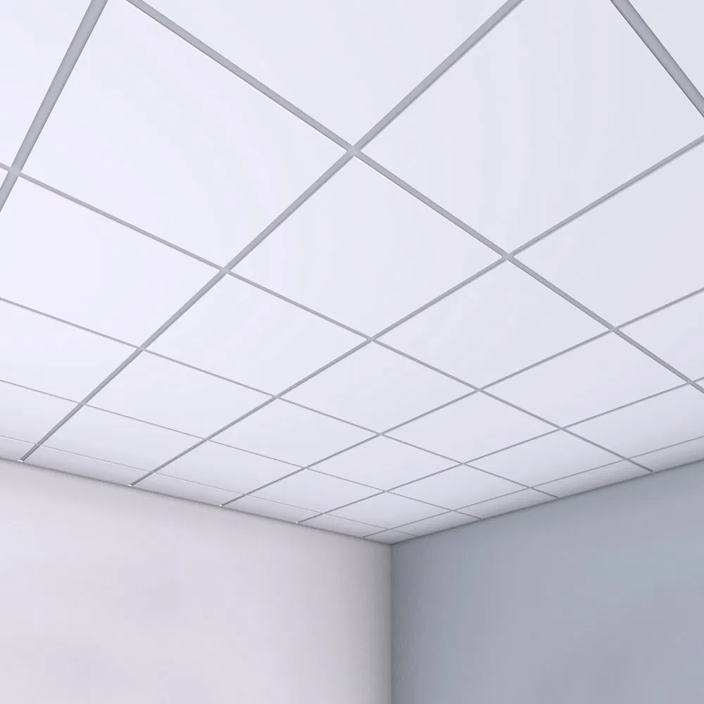 Shopping Mall Hospital Decorative Acoustic 2*2FT Aluminum Square Ceiling Panel