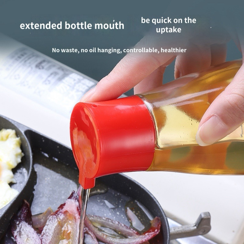 Kitchen Household Leak-Proof Glass Seasoning Oil Bottle Pot Storage Soy Sauce Dispenser for Restaurants