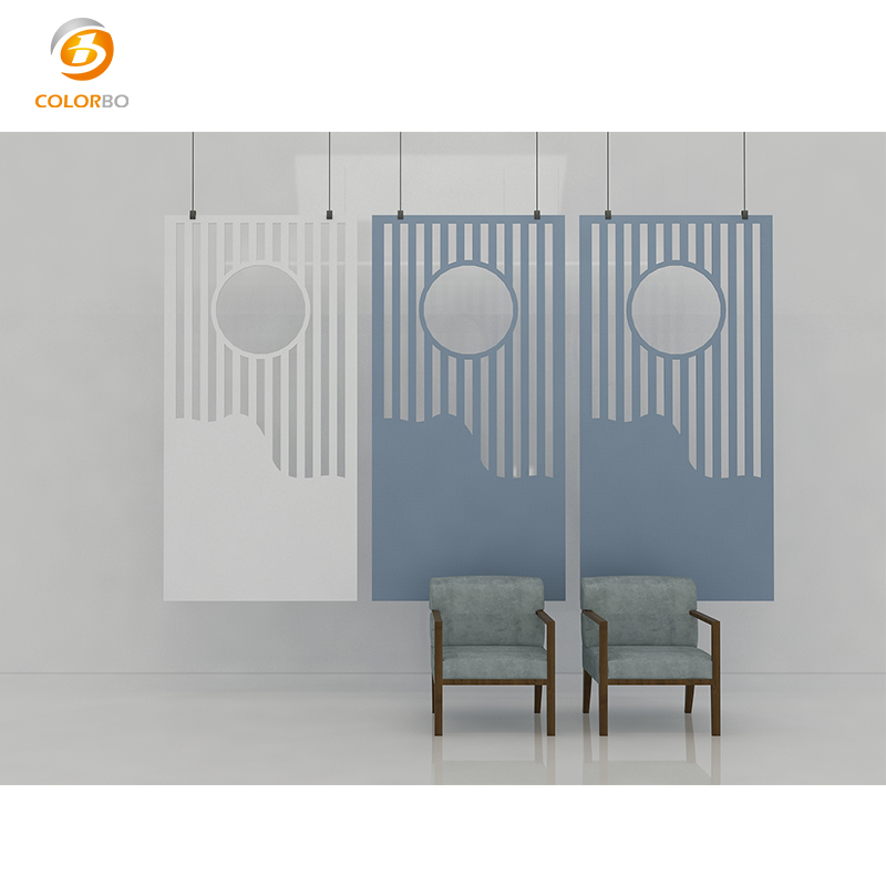 High Quality SGS Certified Carton Packed Space Divider Partition Movable Hanging Screen
