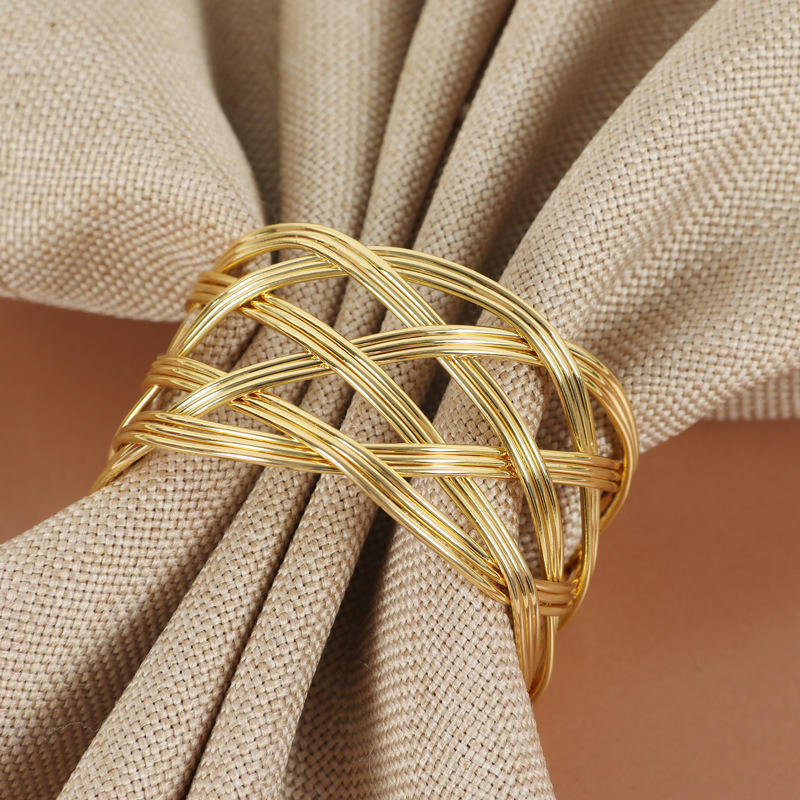 Metal Napkin Rings Multipurpose Serviette Buckles for Party