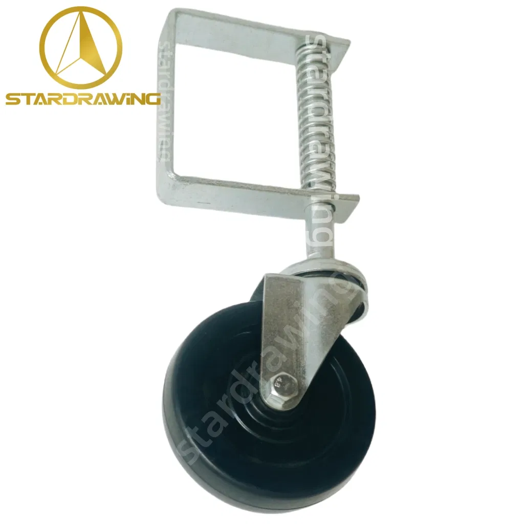 Stardrawing 3inch Shock Absorbing Fence Gate Casters Wheel Garage Door Wheel Castor