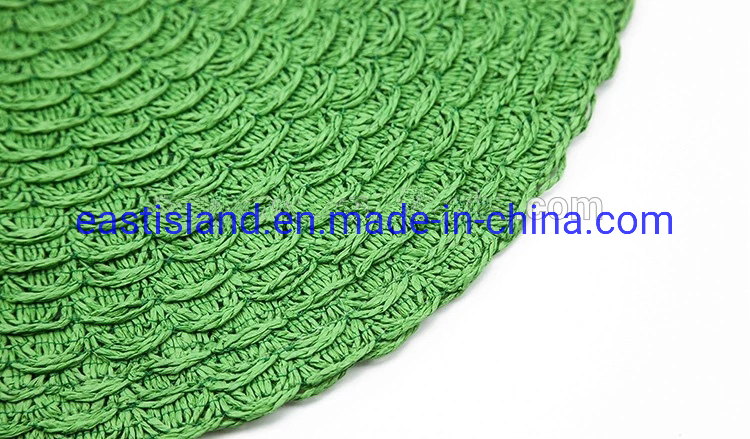 Round Cushioned Unique Woven Paper Placemat