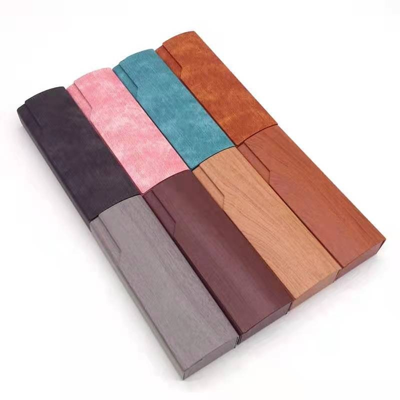 Custom Latest New Anti-Extrusion Wood Grain Eyeglass Suit Glasses Case Sunglasses Box
