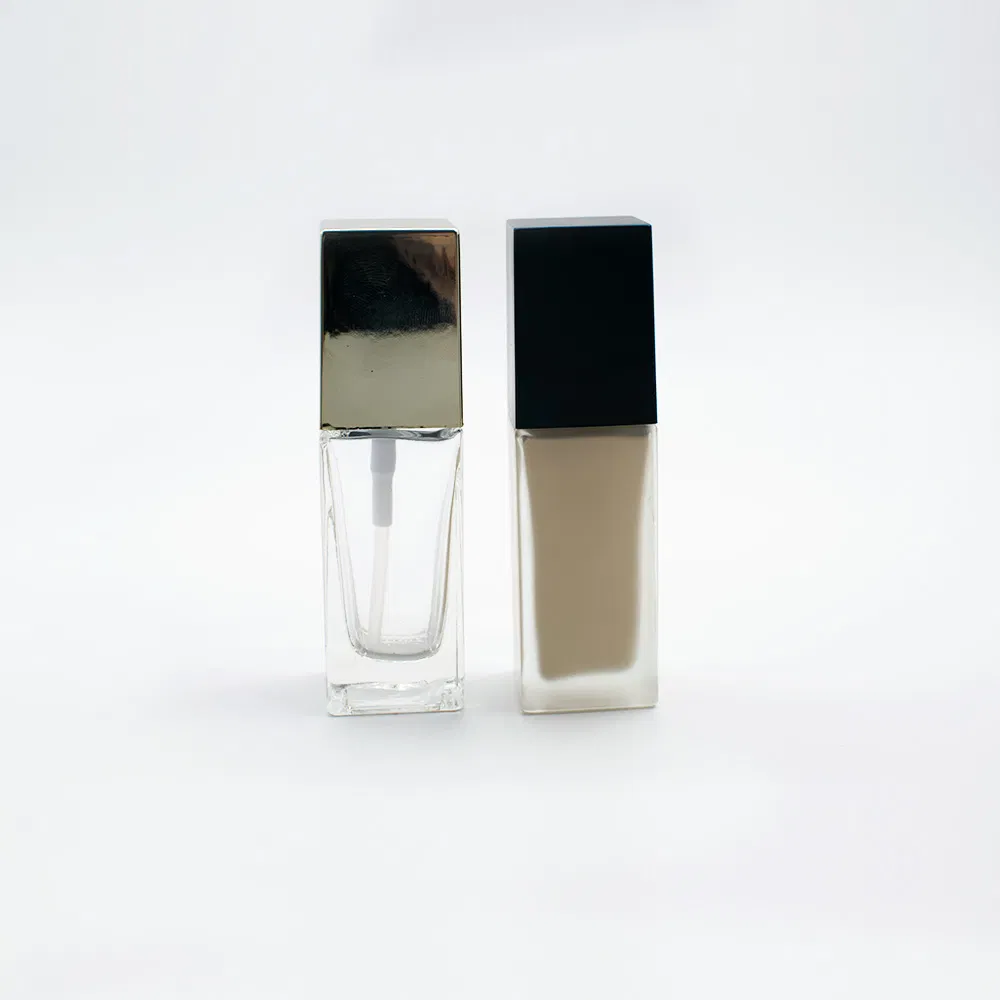 30ml Cosmetic Spray Perfume Square Clear Glass Perfume Bottles
