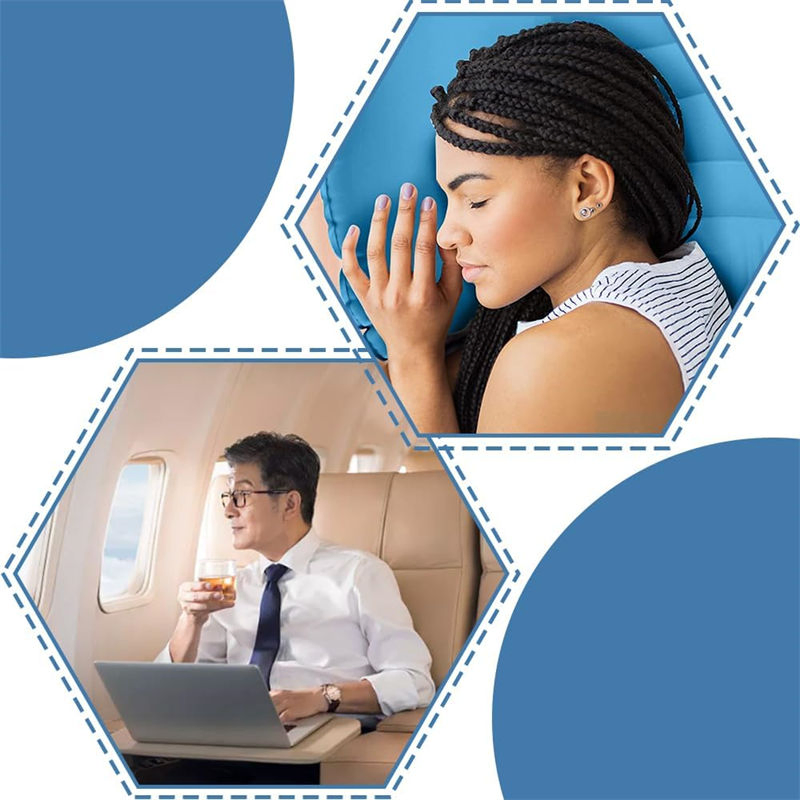 Fire Emergency Supplies Portable Durability Rectangle Inflatable Pillow Low Price Compressible Ergonomic Multipurpose Ultralight Air Pillows