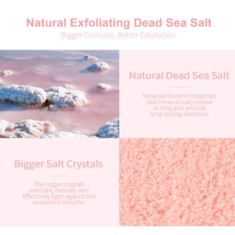 Private Label Organic Dead Sea Salt Exfoliating Exfoliating Moisturizing Strawberry Body Scrub