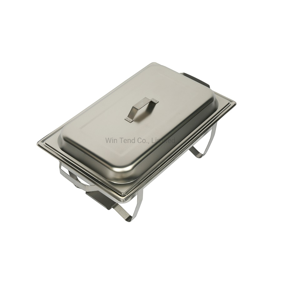 Hot Sale Electrolytic Stainless Steel Economic Buffet 433 Chafing Dish with Fuel Holder