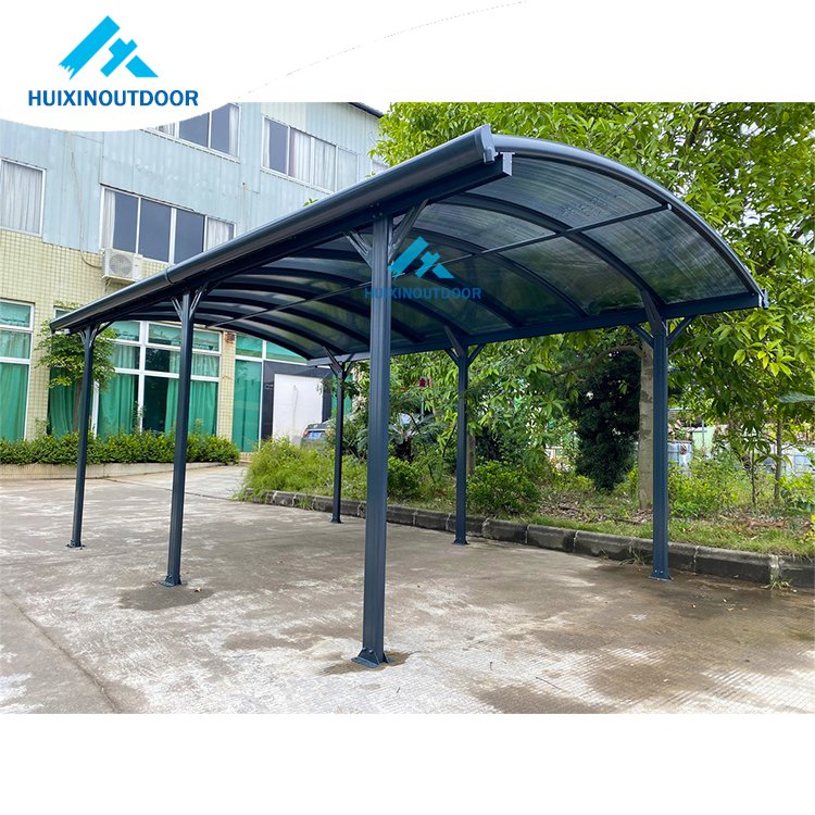 Outdoor Carport Prefab Automatic Solaire PV Anlag Metal Awning Car Garage Cover