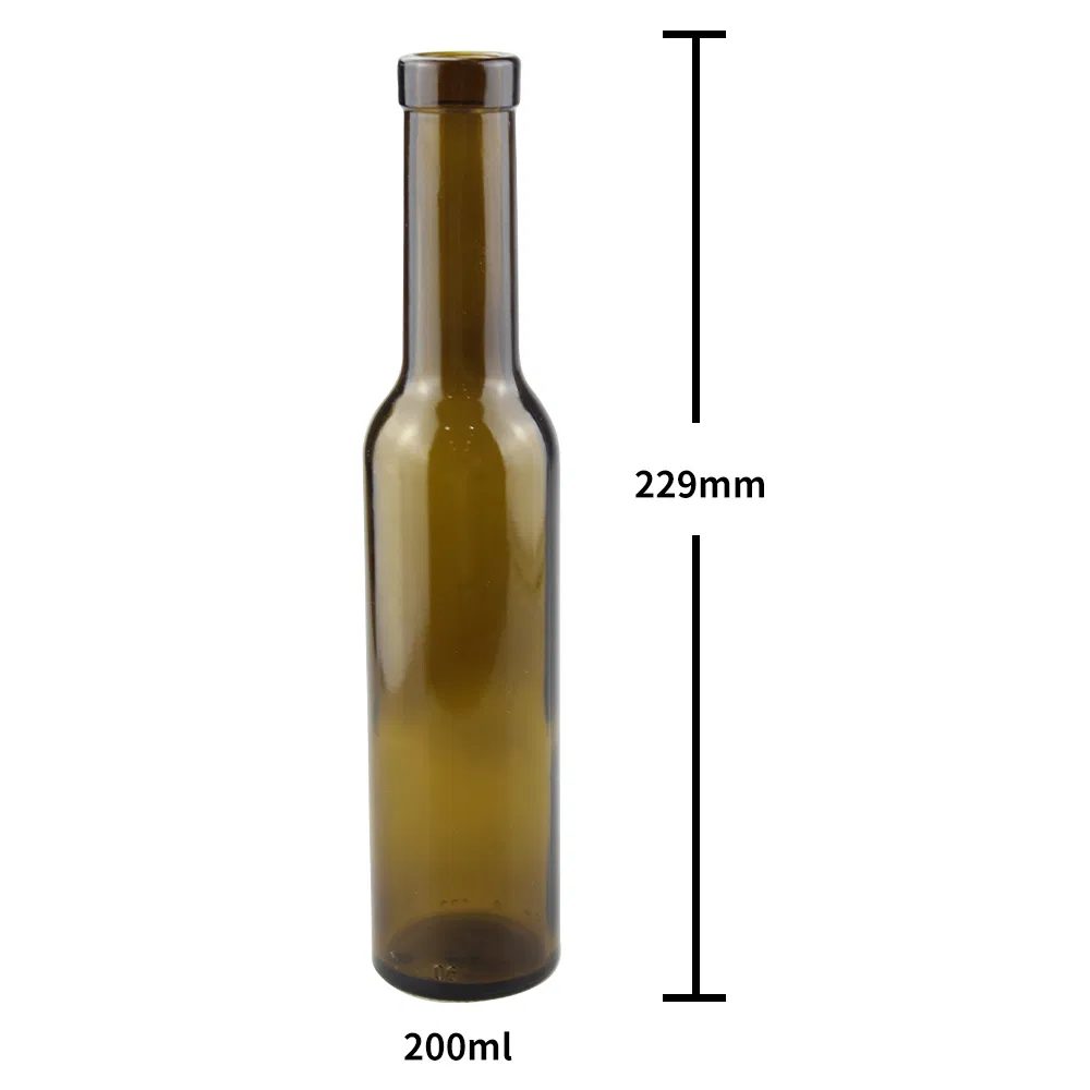 OEM Custom Wholesale 500ml Round Antique Green Glass Olive Oil Bottles