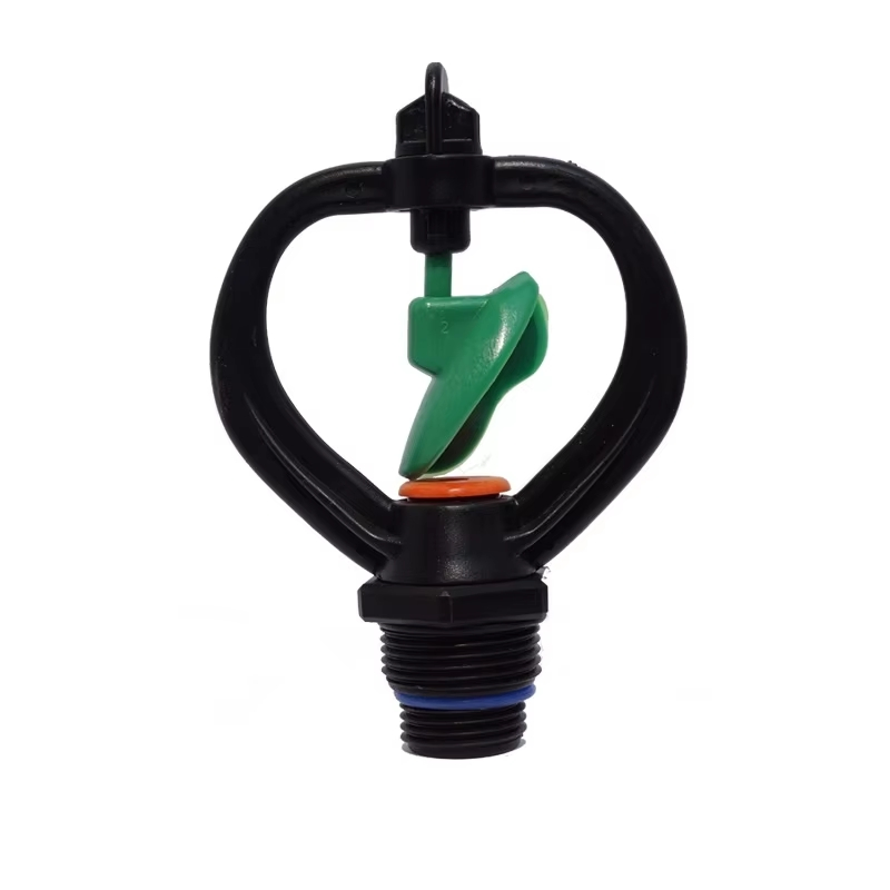 1/2 Inch Male Thread Buttfly Type Rotary Spray Nozzle 360 Degree Rotating Sprinkler
