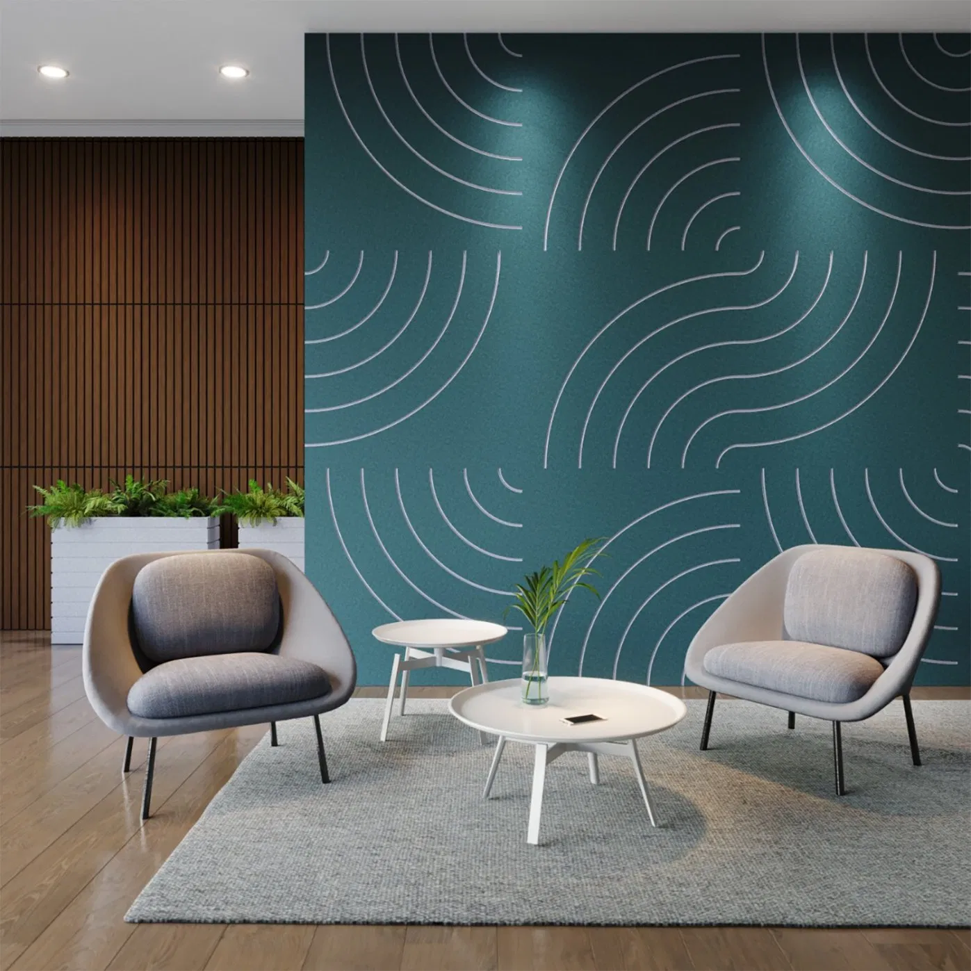 Printing Regenerated Polyester Staple Fiber Panel