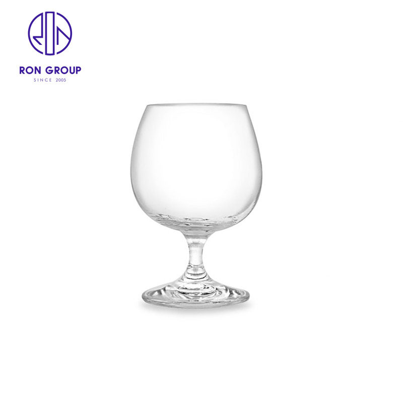 Brandy Wine Glass Dwarf Foot Retro Crystal Glass Foreign Wine Red Wine Glass