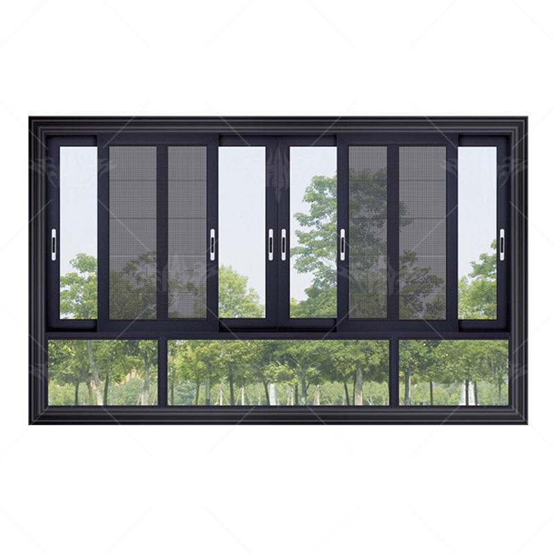 PA Balcony Window Double Glazed Aluminum Glass Sliding Windows