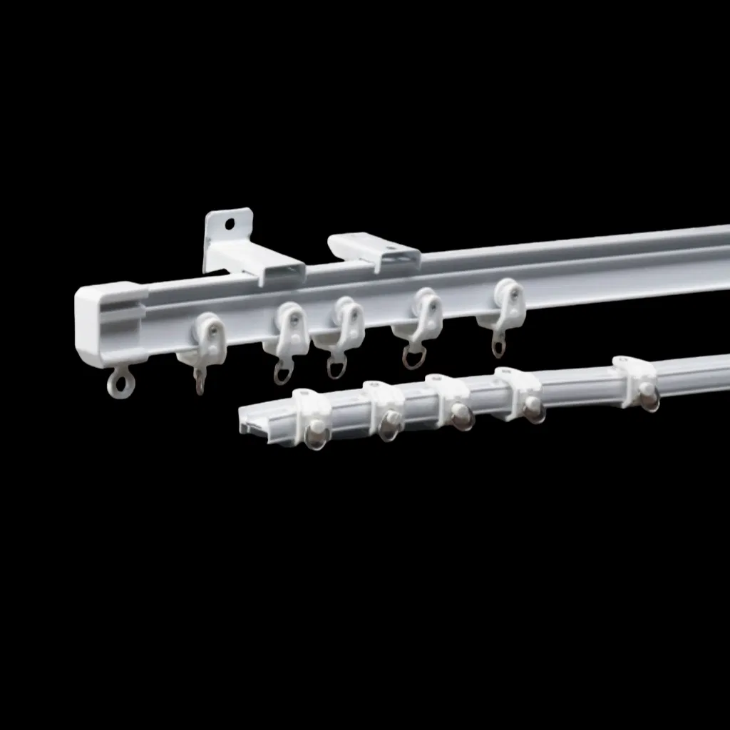 Manual Flexible Bendable Curtain Track Curved Curtain Rail Straight Tubes Hotel Bendable