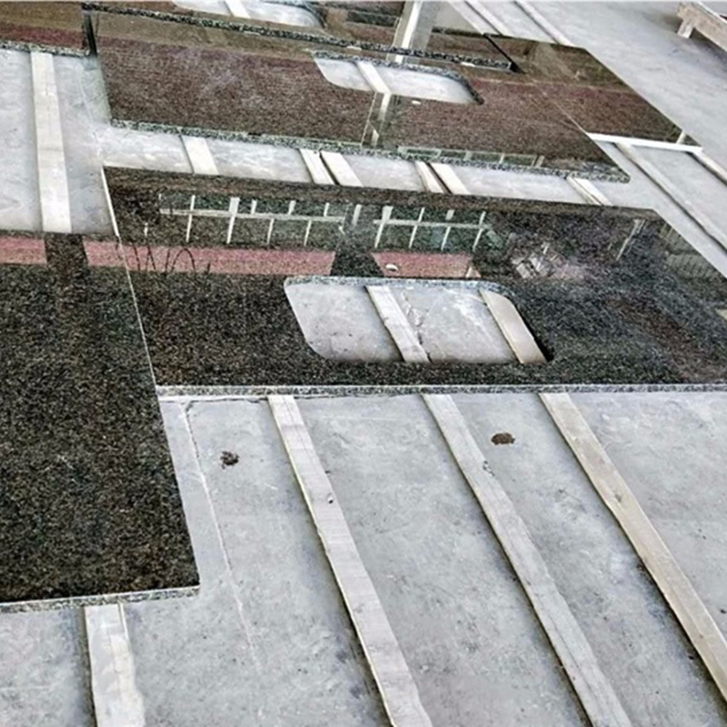 Verde Ubatuba Green Granite Slabs Kitchen Countertop
