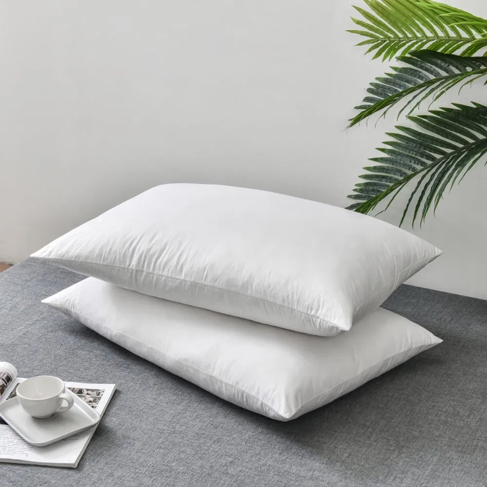 Wholesale 85/15 Goose Feather Pillow Inserts - 380tc Twill Weave Downproof Cover, Reinforced Gusset (MOQ 100PCS)