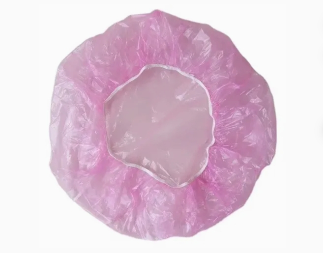 Factory Disposable Plastic PE Bouffant Cap with Elastic Shower Cap