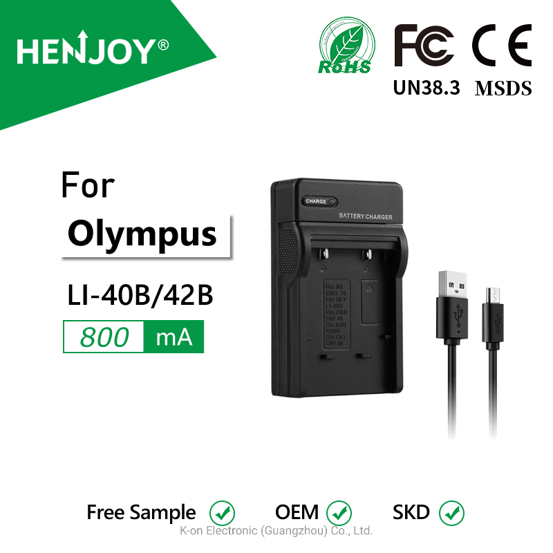 Зарядное устройство USB для аккумуляторов Olympus Li-40B, Li-42B, Li-40C