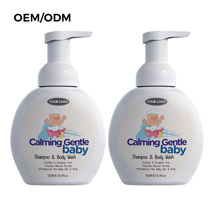Natural Organic 2 in 1 Shower Gel Calming Gentle Baby Shampoo & Body Wash