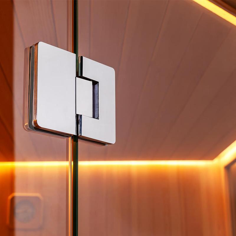 Hydrorelax Large Size Solid Wood Background Luxury Home Personal Wood Outdoor Sauna Room