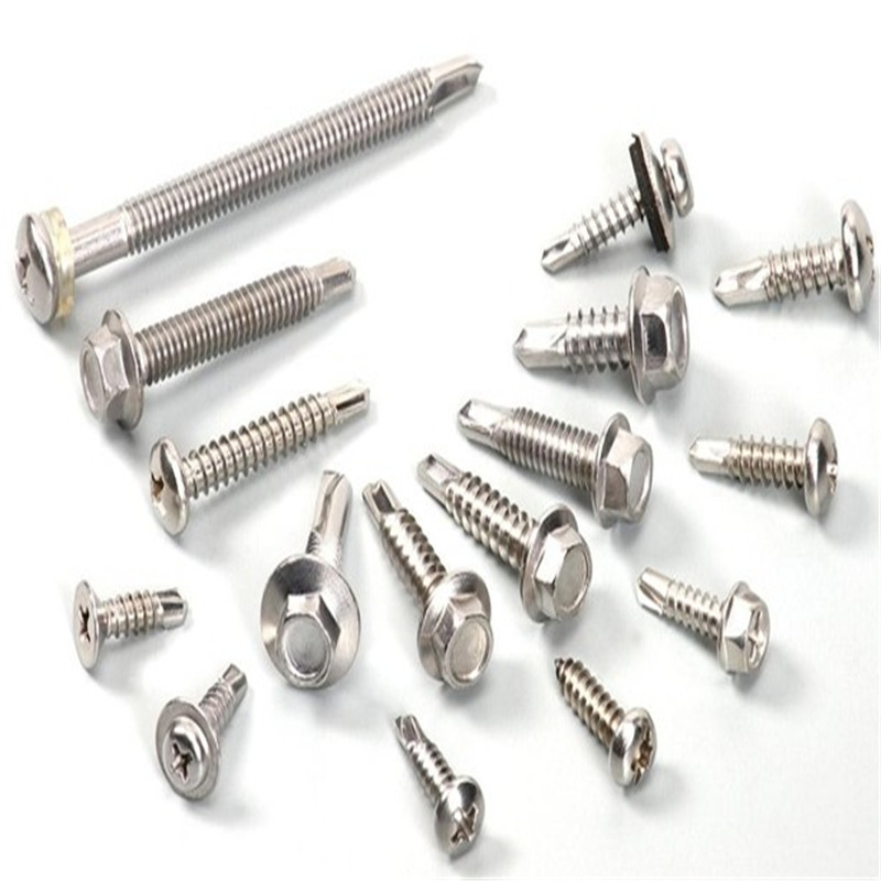 Metal Galvanized Hexagonal Hex Head Stainless Steel Hexagonal Self Drilling Screw with Rubber Washer