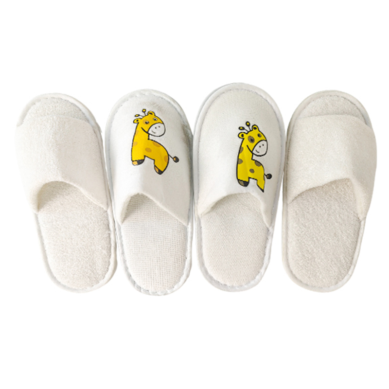 Disposable Kids Slippers for Hotel Use Soft Non-Slip Biodegradable Eco-Friendly Portable Children Slippers Bulk Wholesale
