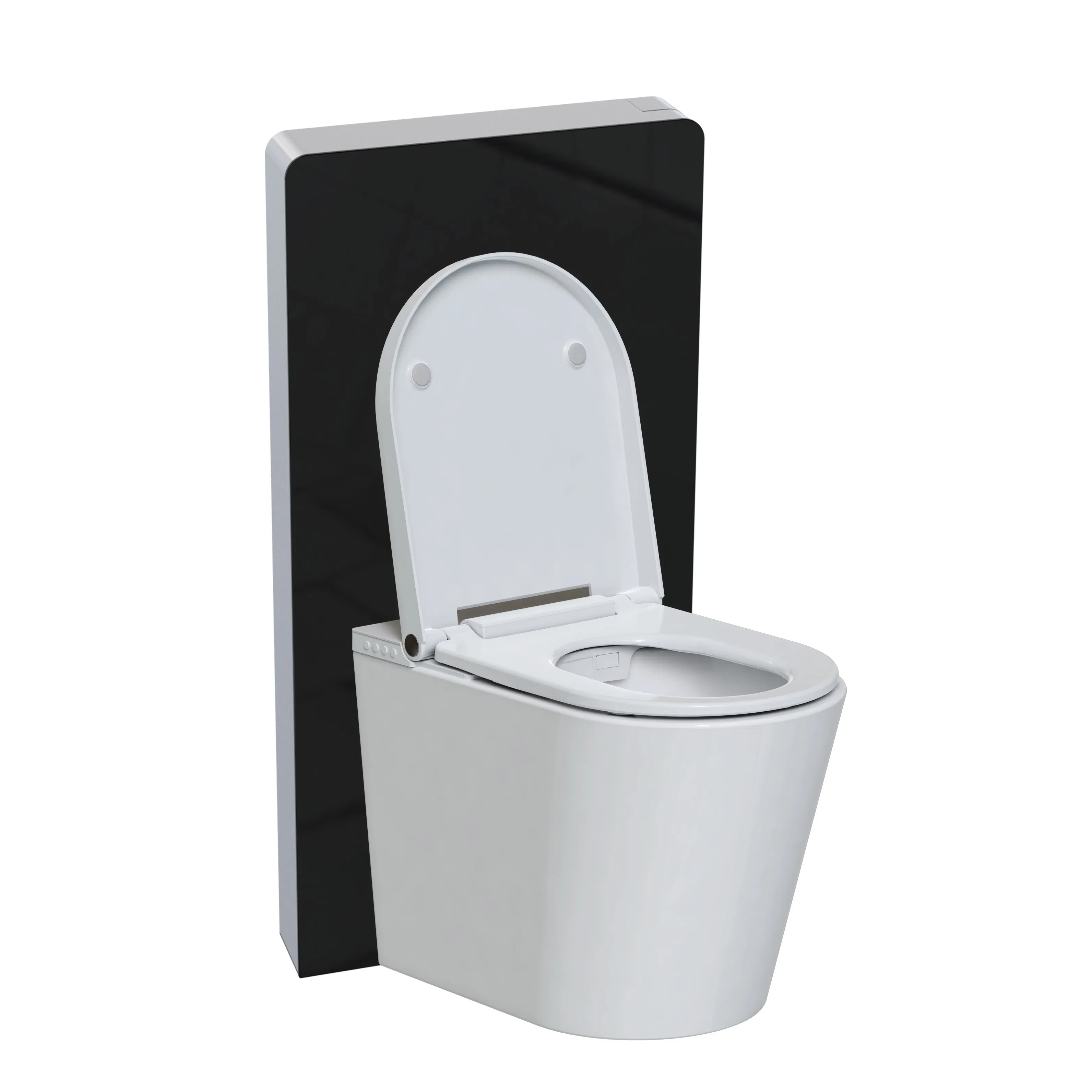 European Style Concealed Cistern Dual Flush Glass Cistern for Hotels Toilet Water Tank