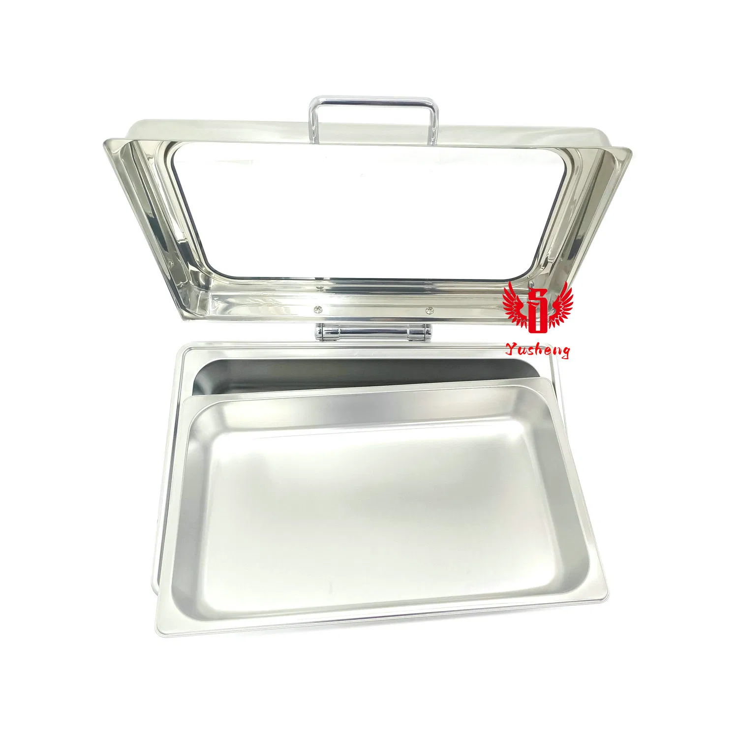 Single Grid Short Stand Hydraulic Rectangle Stainless Steel Chafing Dish China Factory