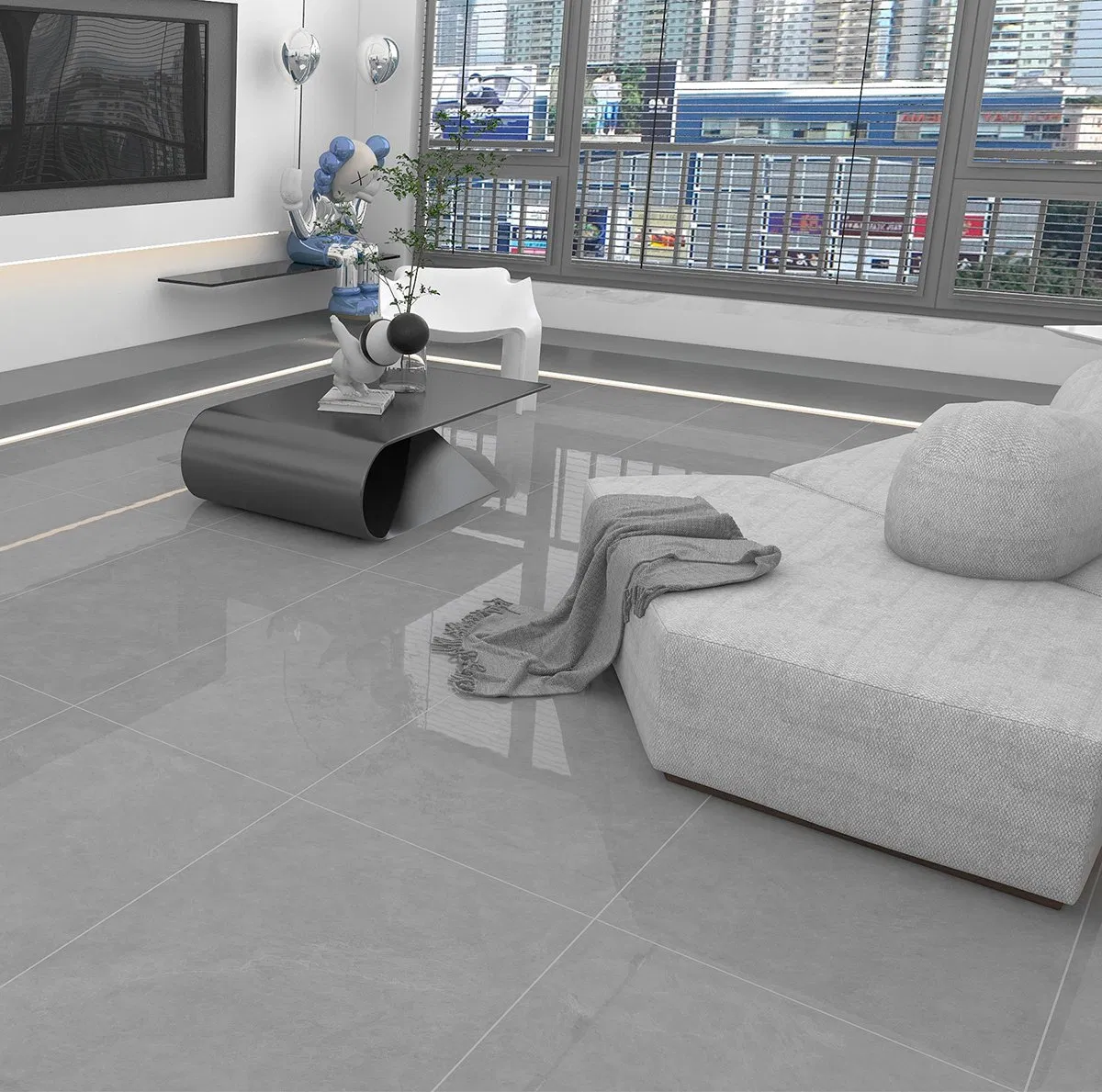 Foshan Colorgres Building Material Marble Glazed Floor Tile for Home Decoration (600X1200mm)