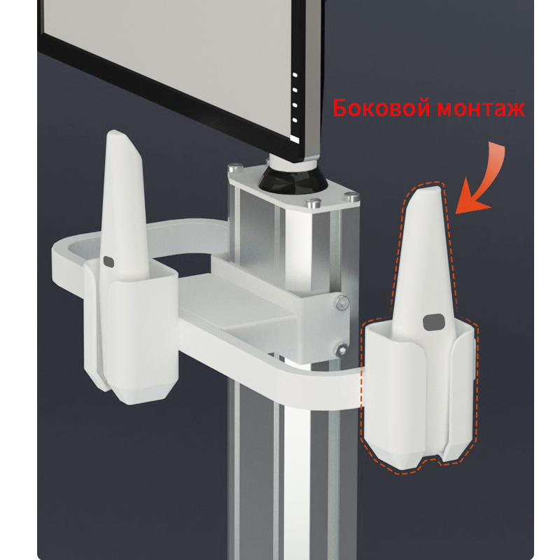 Medical Trolley Premium Aluminum Medical Dental Scanning Cart for Clinics