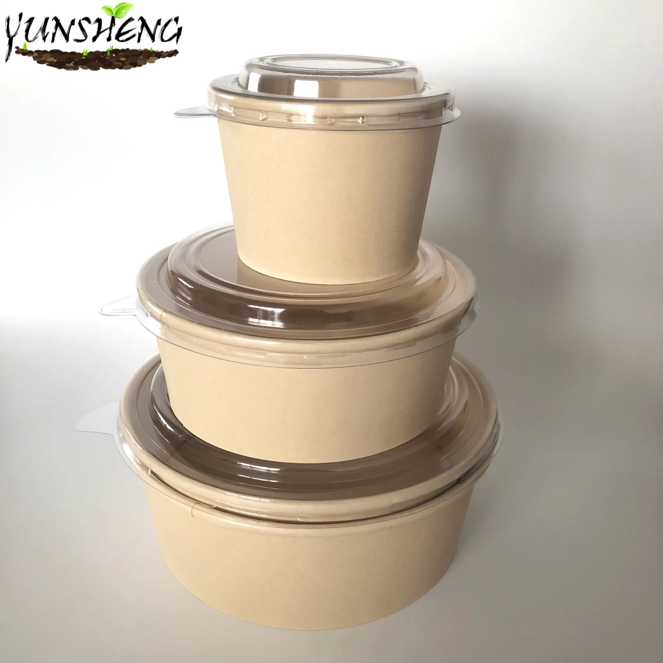 Kraft Paper Packaging Paper Ice Cream Cups Ice Cream Sundae Cups Chili Soup Dessert Bowls
