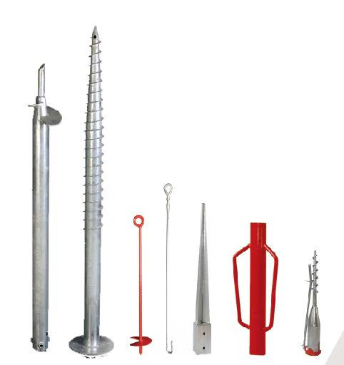 Concrete Base Fence Post Anchors Bolt Down Fence Pole Anchor Plate